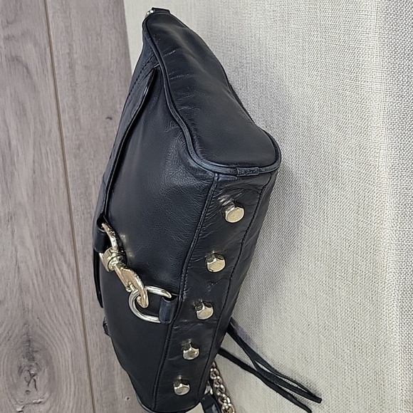 Rebecca Minkoff Black Leather Women's Crossbody Bag - Picture 6 of 12